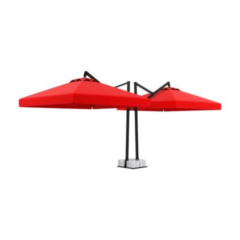 Parasol d'extérieur à double ouverture et de très grande taille